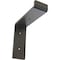Ekena Millwork Steel Truss Shelf Bracket, Hammered Gray 2"W x 6"D x 6 1/4"H BKTM02X06X06TSHGY - alternate 1